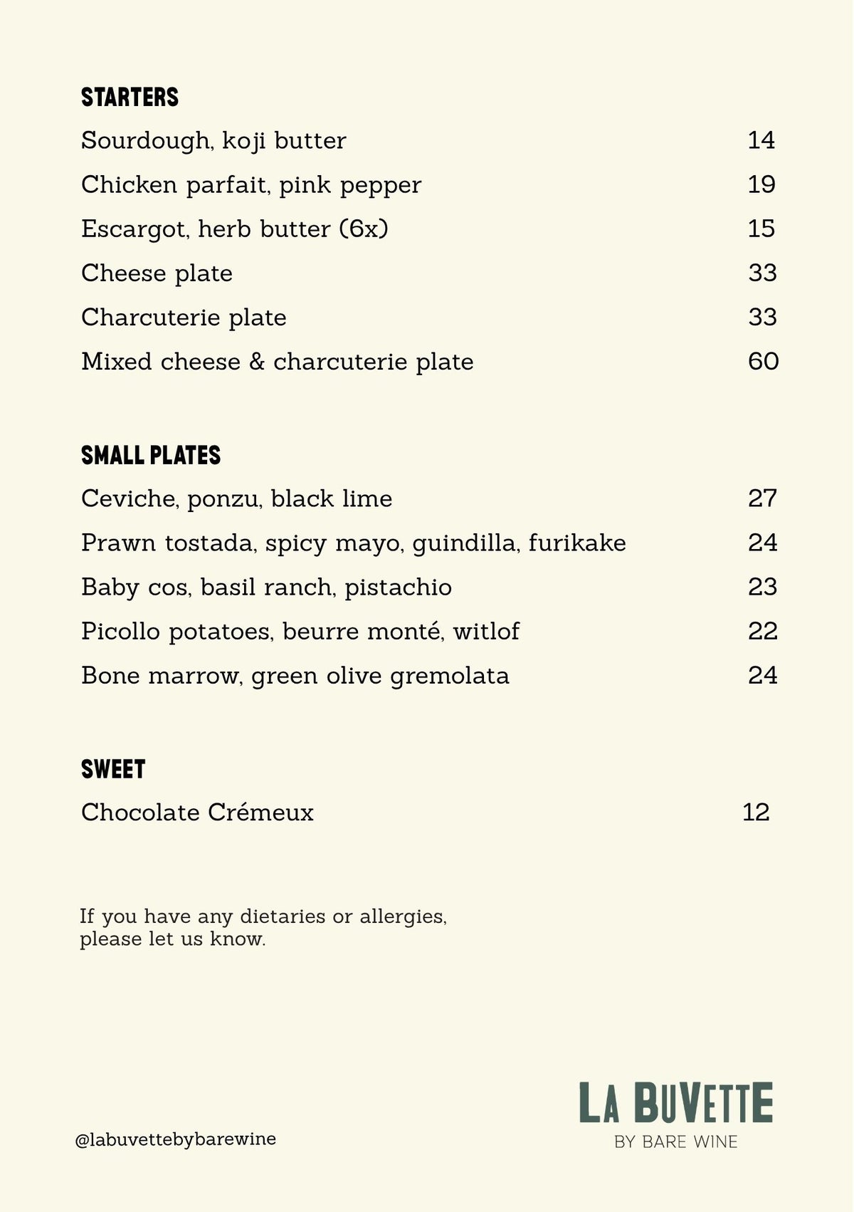 🍇Book a Table @La Buvette by Bare🍇