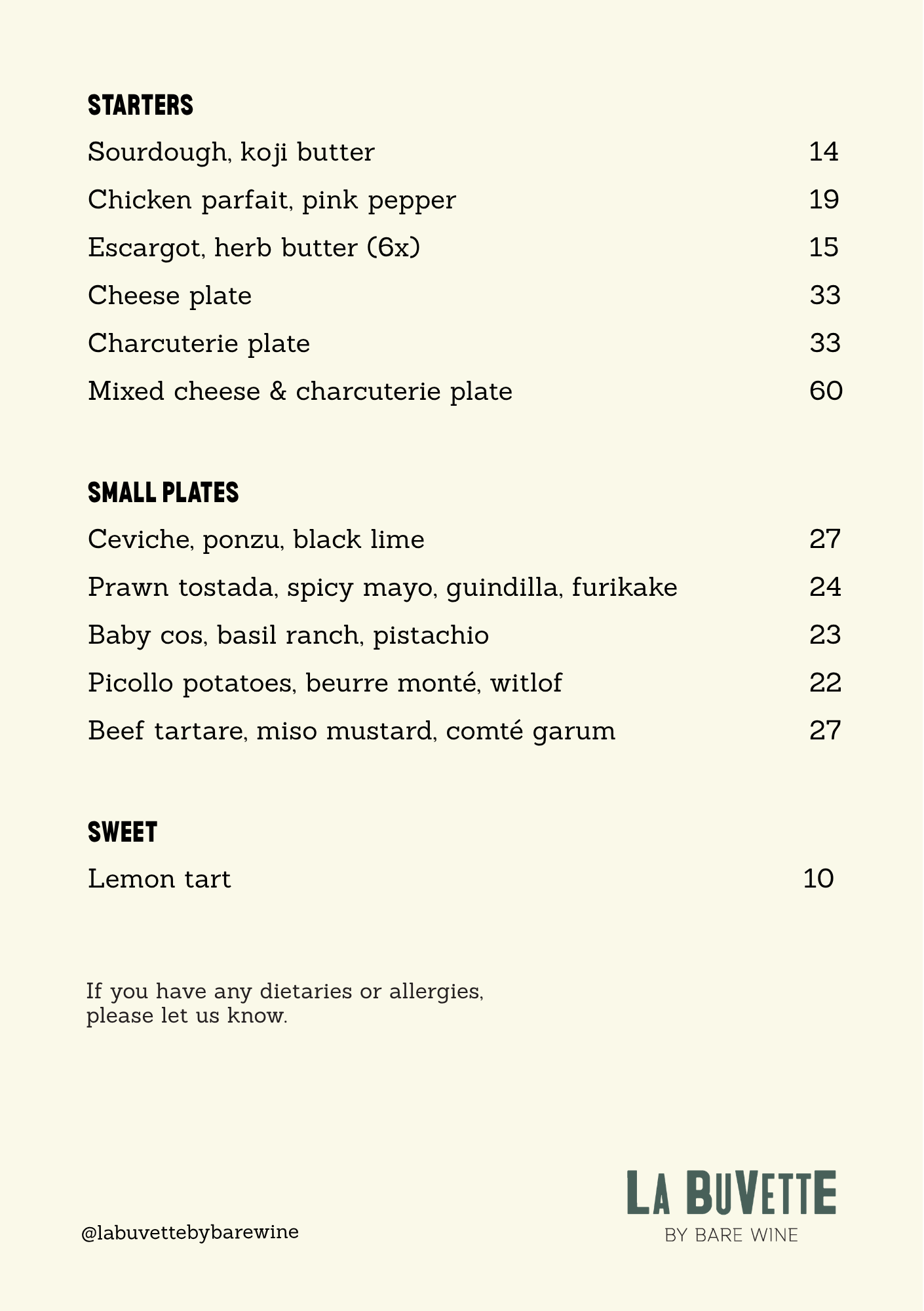 🍇Book a Table @La Buvette by Bare🍇