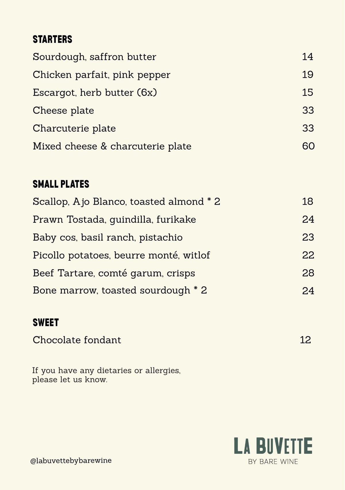 🍇Book a Table @La Buvette by Bare🍇